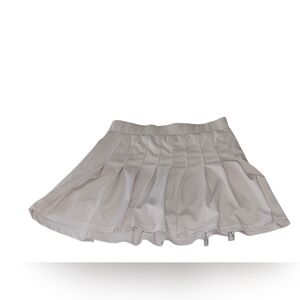 Indero White Pleated Skirt